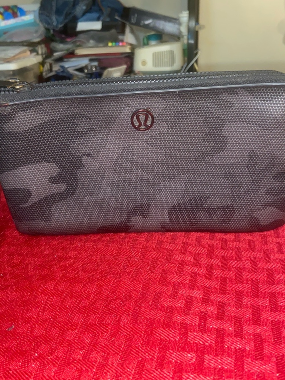 lululemon athletica Double Zip Black Camo Wristlet - Picture 9 of 9